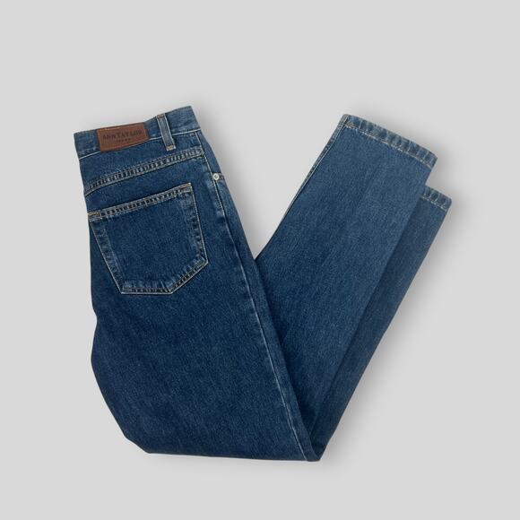 90s Vintage Mom Jeans Ann Taylor Slim Fit High Rise Straight Leg Jeans Size 8R - Picture 6 of 6